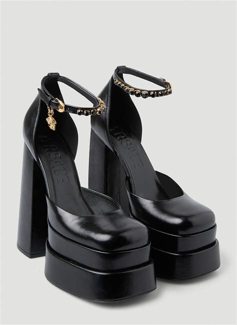 versace medusa platform heels